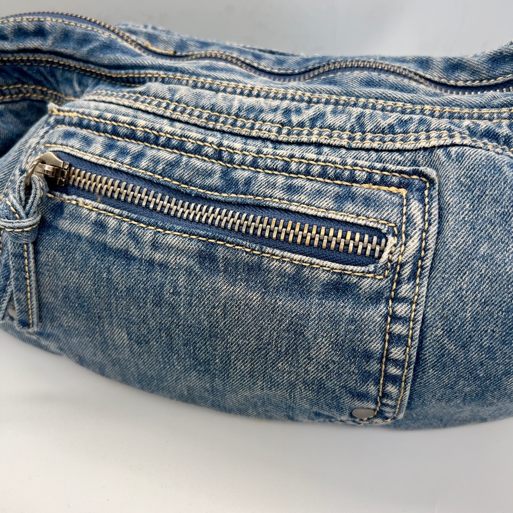 Denim women’s bag/ purse in Light Blue - Picture 3 of 7